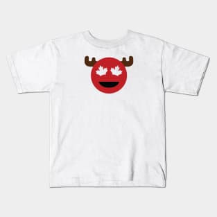 Canada Emoji - Red Kids T-Shirt